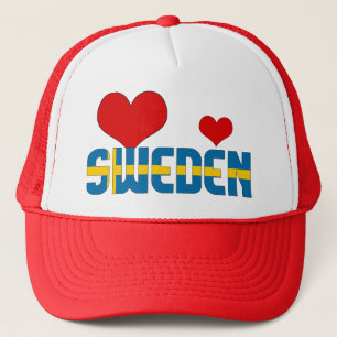 Schattig Zweden vlag hartstikke pleister Trucker Pet
