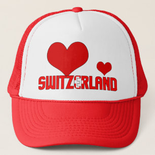 Schattig Zwitserland Vlag Hartjes Patriottisch Trucker Pet