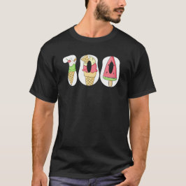 Schattige 100 dagen school ijs klaslokaal t-shirt