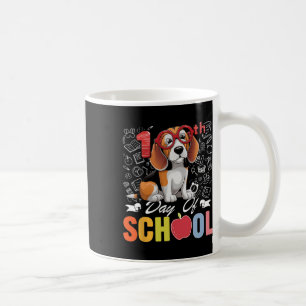 Schattige 100e schooldag Beagle hond Gles 100 dage Koffiemok