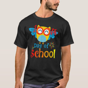 Schattige 100ste dag van school uil liefhebber 100 t-shirt