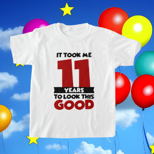schattige 11e unisex Birthday ziet er goed uit voo T-shirt