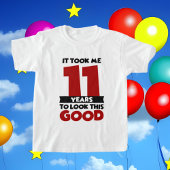 schattige 11e unisex Birthday ziet er goed uit voo T-shirt