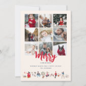 Schattige 12 dagen van de fotokaart van de Kerstva Feestdagenkaart (Voorkant)