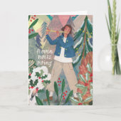 Schattige 12 dagen van kerst elf pipers piping kaart (Voorkant)