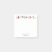 Schattige 12 dagen van Kerstmis Klassieke Illustra Post-it® Notes (Voorkant)