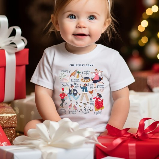 Schattige 12 dagen van Kerstmis Klassieke kinderen