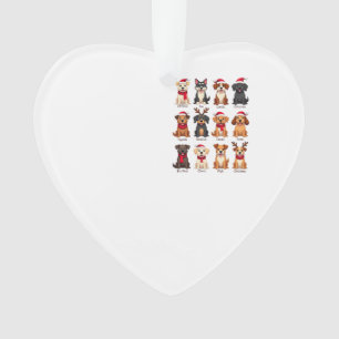 Schattige 12 honden Kerstmis Grappige hondenliefhe Ornament