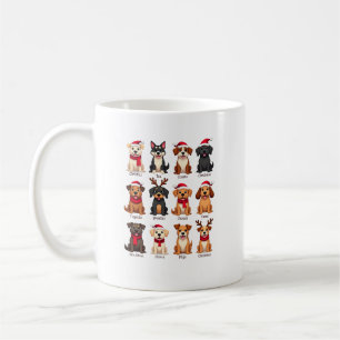 Schattige 12 Honden Xmas Grappige Hondenliefhebber Koffiemok