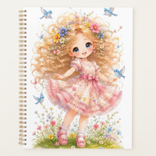 Schattige 12-maands jaarplanner planner (Voorkant)