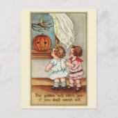 Schattige 1916 kinderen |  Halloween Briefkaart (Voorkant)