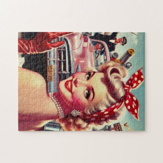 Schattige  1950s Meisje Legpuzzel (Horizontaal)