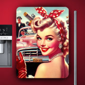 Schattige 1950s Meisje Magneet
