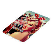 Schattige  1950s Meisje Magneet (Linkerzijde)