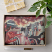 Schattige  1950s Meisje Tissuepapier (Geschenk)