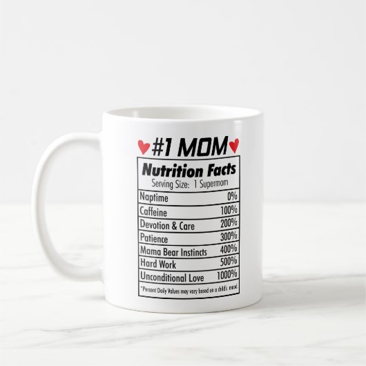 Schattige #1 Mama Mok, 11 oz Koffiemok (Links)