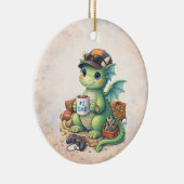 Schattige #1 Vader Draak Kerst Ornament (Rechts)