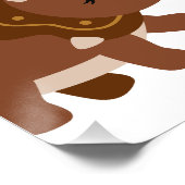 Schattige 1e Verjaardag Boho Dinosaurussen Perfect Poster (Hoek)