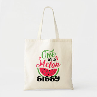 Schattige 1e verjaardag Watermeloen Sissy 1e verja Tote Bag