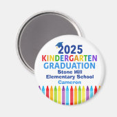 Schattige 2025 Kleuterschool Afstuderen Custom Sch Magneet (Voorkant / Achterkant)
