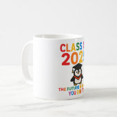 Schattige 2025 Penguin Afstuderen Koffiemok (Voorkant links)