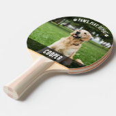 Schattige 2 Foto Hond Ping Pong Paddle Tafeltennisbatje (Voorkant Gekanteld)