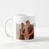 Schattige 2 Foto 'I LOVE YOU' Gift Koffiemok (Links)