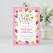 Schattige 2e Verjaardag Two-tti Frutti Fruit Kaart (Staand voorkant)