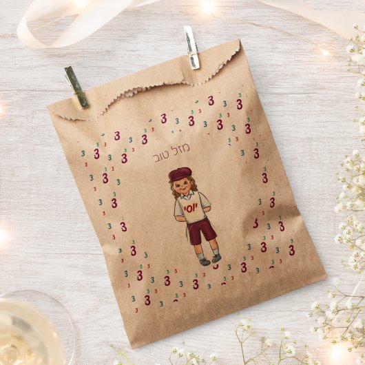 Schattige 3 jaar oud jongetje upsherin gunsttas bedankzakje (Geknipt)