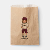 Schattige 3 jaar oud jongetje upsherin gunsttas bedankzakje (Voorkant)