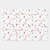 Schattige, 3 namen, kerstpatronen 19x29 inpakpapier vel (Voorkant 3)