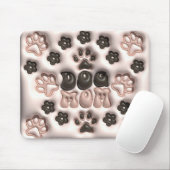 Schattige 3D Dog Moeder Muismat (Met muis)