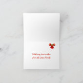 Schattige 3D ijsbeer vrolijk kerstfeest Feestdagen Kaart (Binnen)