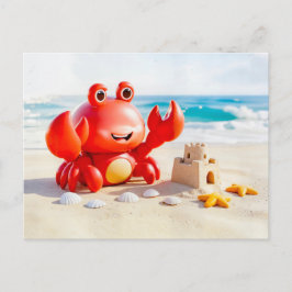 Schattige 3D Kanker Zodiac Krab Briefkaart