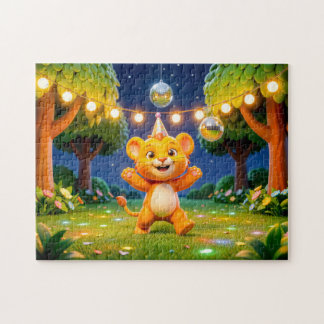 Schattige 3D Leeuw Karakter Illustratie Legpuzzel