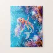 Schattige 3D Maagd Zodiac Meermin Legpuzzel (Verticaal)