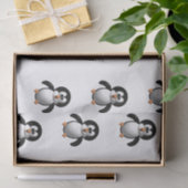 Schattige 3D-Uitzicht Parmantige Pinguïn Tissuepapier (Geschenk)