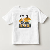 schattige 3e vuilniswagen kinder shirts (Voorkant)