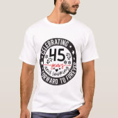 Schattige 45e jaar Jubileum T-shirt (Voorkant)