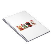 Schattige 4 Kerstkatten - Kerstkattenontwerp Notitieboek (Rechterzijde)