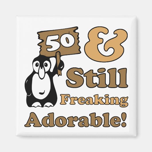 Schattige 50e verjaardag magneet (Voorkant)