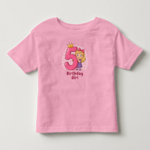 Schattige 5 jarig meisje feest kinder shirts