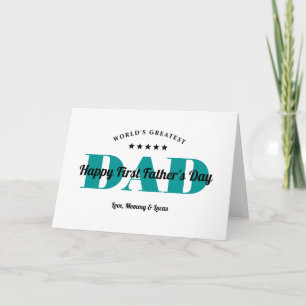 Schattige 5 sterren rating papa   Eerste Vaderdag  Kaart