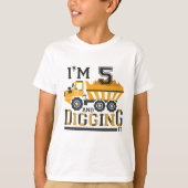 schattige 5e vuilniswagen t-shirt (Voorkant)