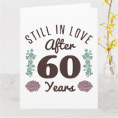 Schattige 60e verjaardag kaart (Gele Bloem)