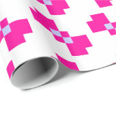 Schattige 8 Bit Pixelen Boog Cadeaupapier (Rol Hoek)