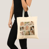 Schattige 9 Multi Photo Collage Arch Tote Bag (Voorkant (product))