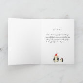 Schattige aan mijn oom Vrolijk Kerstfeest Feestdagen Kaart (Binnen)
