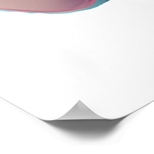 Schattige Aandoenlijke Kawaii Baby Olifant Poster (Hoek)