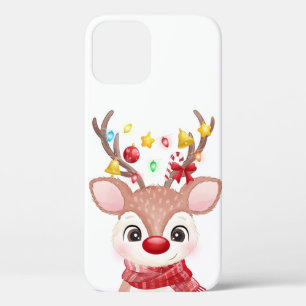 Schattige Aandoenlijke Kerst Rendieren Case-Mate iPhone Case